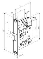 Корпус замка Abloy 2045 магнитный