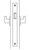 КОРПУС ЗАМКА 4203 ПРАВ., НЕРЖАВЕЮЩАЯ СТАЛЬ (КАРТ. КОРОБКА)