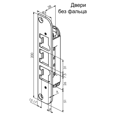 Запорная планка Abloy LP713