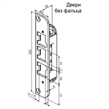 ЗАПОРНАЯ ПЛАНКА ABLOY LP713, + КРЕПЁЖ, СТАЛЬ ОЦИНКОВАННАЯ С ЛАКОВЫМ ПОКРЫТИЕМ