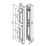 Запорная планка 4669-DIN, Fe/Zl, Abloy