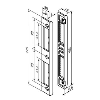 Запорная планка Abloy 4669