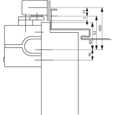 Монтажная пластина ASSA-Abloy DCA130 (A130)