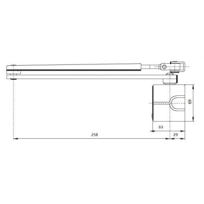 Доводчик ASSA-Abloy DC340  EN 2-6